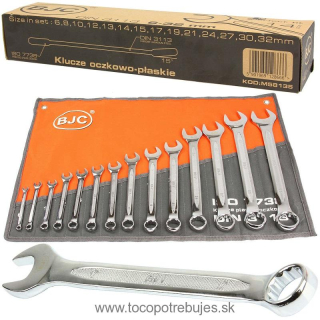 Kľúče očko vidlicové nástenné 14ks 6 - 32mm - BJC M58135