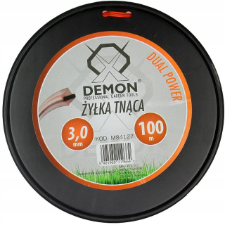Vyžínacia struna štvoruholníková 3.0mm, 100m - DEMON M84147