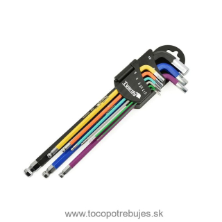 Imbusové kľúče 1,5-10mm, 9ks - Tvardy T00120