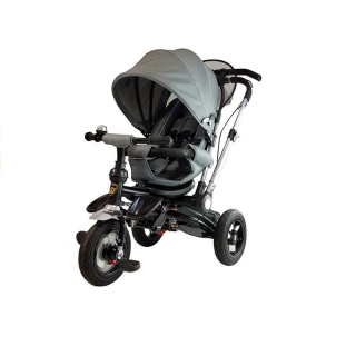LeanToys Detská trojkolka PRO700, strieborná