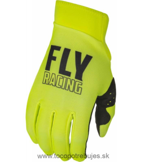 Rukavice PRE LITE, FLY RACING - USA (Hi-Vis/čierna)