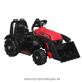 LeanToys Detský elektrický traktor ZP1001B s radlicou, červená
