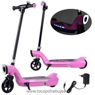 Elektrická Kolobežka 12V 45W s LED osvetlením, nosnosť 50kg, ružová