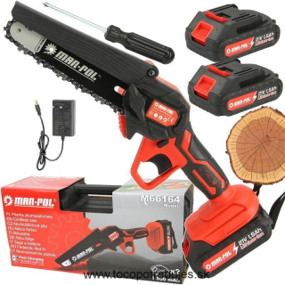 Akumulátorová reťazová píla 21V 1500mAh Li-Ion - MAR-POL M66164