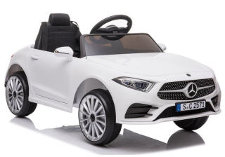 Lean Toys elektrické autíčko Mercedes CLS 350 nelakované 2020 2x45W motor 1x12V45Ah batéria bielá