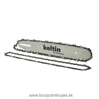 Lišta na pílu + 2x reťaz 14"3/8 - Keltin K02412