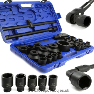 Nástrčné rázové hlavice 26ks, 3/4", 1" - BJC M58248 