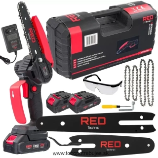 Akumulátorová reťazová píla 21V 2000mAh Li-Ion - RED TECHNIC RTMPA0064