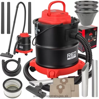 Vysávač na popol 2000W 20L - RED TECHNIC RTESP0077