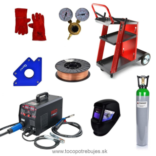 Invertorová zváračka RED TECHNIC RTMSTF0086 Migomat MIG MAG MMA TIG LIFT 220A Synergy + SADA
