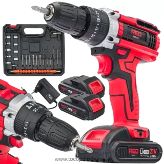 Akumulátorový skrutkovač RTWA0076, nárazový, 20V - RED TECHNIC RTWA0076