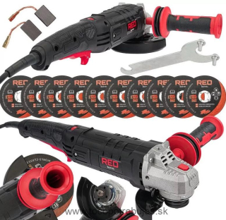 Uhlová brúska RTSZK0069, 1500W, 125mm, regulácia otáčok | RED TECHNIC