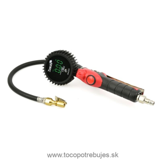 Pištoľ na hustenie pneumatík s manometrom LCD 0-18bar - Tvardy T00241