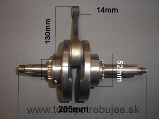 Kľukový hriadeľ na Dirt Bike 125cc - 4653