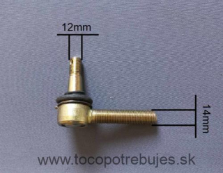 Guľový čap so závitom 12mm,14mm - 4660
