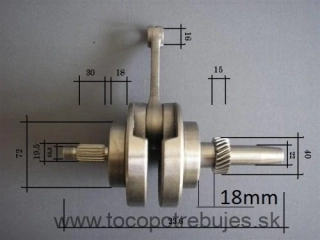 Kľukový hriadeľ CG250ccm - 5088