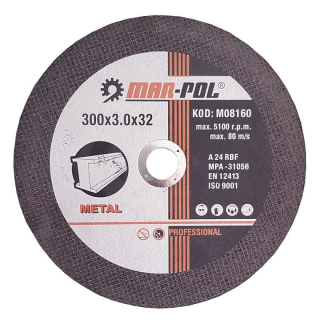 Rezný kotúč na železo 300x3.0x32mm - MAR-POL M08160