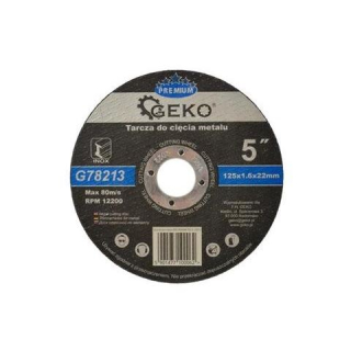 Rezný kotúč na kov 125x1.6x22mm - GEKO G78213