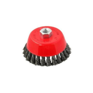 Rotačná kefa zapletaná 4"(100mm) - GEKO G00592