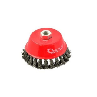Rotačná kefa zapletaná 5"(125mm) - GEKO G00595