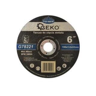 Rezný kotúč na kov 150x1.6x22mm - GEKO G78221