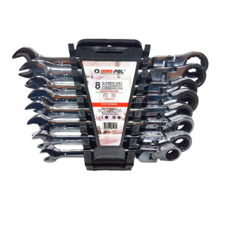 Račňové kľúče kĺbové 8ks 8 - 22mm M58608