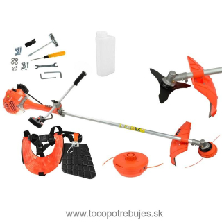 Geko G81059 3900W Motorový krovinorez na trávu antivibračný vyžínač benzínová kosa 52cc