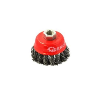 Rotačná kefa zapletaná 65mm M14 - GEKO G00593