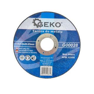 Kotúč na železo 115x1.0x22.23mm - GEKO G00028