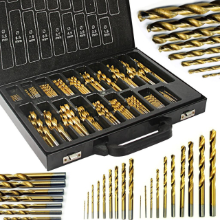 Sada vrtákov HSS do kovu 170ks 1mm – 10mm titán M22306
