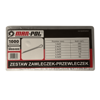 Závlačky 1000 ks. M66489 - MAR-POL