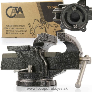 Zverák otočný 125 mm s kovadlinou - CATA M36009