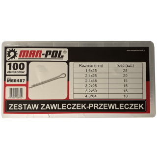 Závlačky 100 ks. M66487 - MAR-POL