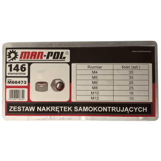 Matice M4-M12 146ks - MAR-POL M66473