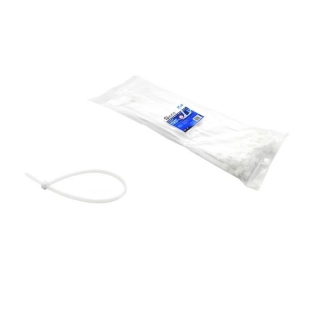 Pásky sťahovacie biele, 80x2.5mm, 100ks - GEKO G17140