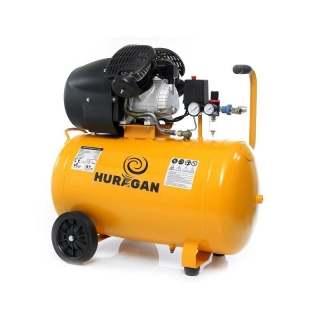 Olejový kompresor dvojvalcový 100L 3HP - HURAGAN M88003