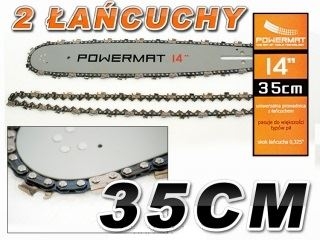 Lišta do píly 35 cm/14” + 2 reťaze - POWERMAT