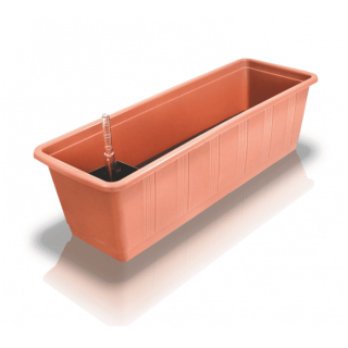Samozavlažovací truhlík Aqua Green 60 cm pálená terracotta - GELI 15748