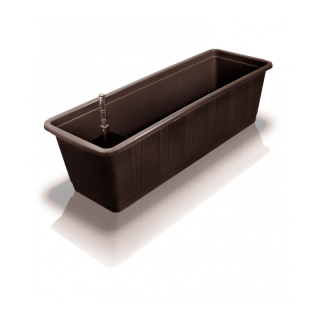Samozavlažovací truhlík Aqua Green 60 cm tmavohnedá - GELI 15749