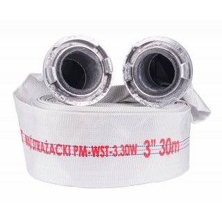 Požiarna hadica 3"30m s koncovkami - POWERMAT PM-WST-3.30W