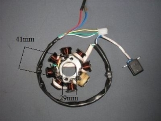 Stator zapalovania 8 cievok, 5 žilové, 2 bodové uchytenie (65-978)