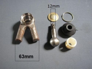 Sada na obnovenie guľového čapu, čap so závitom 12mm (3249)
