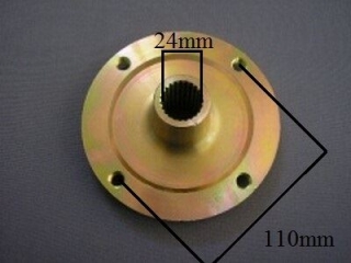 Zadný náboj kolesa, vnutorný rozmer 24mm (49-119)