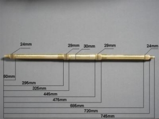 Univerzálna zadná os, rozmer 745mm (3117)