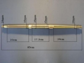 Univerzálna zadná os, rozmer 850mm (3052)