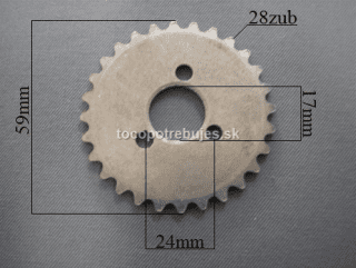 Reťazové koleso rozvodu na 110 ccm - 4166