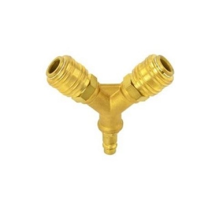 Vzduchový rozbočovač -3-vývodový s 2x-rýchlospojkami 1/2"-GEKO G02995
