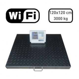 Plošinová váha 3000 kg / 100x100cm, s WI-FI displejom