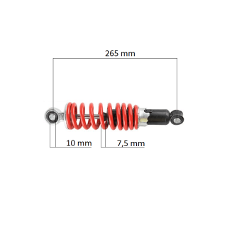 Predný tlmič na 110/125ccm Quad (265mm) - 4143