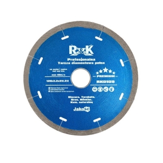 Kotúč diam. plný 125x5x1.4x22.23mm - R&K PREMIUM RK0109